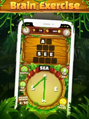 Word Jungle Word Games Puzzle android App screenshot 2